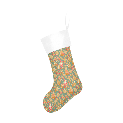 Christmas Gingerbread Icons Pattern Christmas Stocking