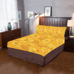 Yellow flowers 3-Piece Bedding Set