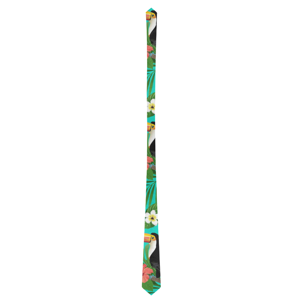 Tropical Summer Toucan Pattern Classic Necktie (Two Sides)