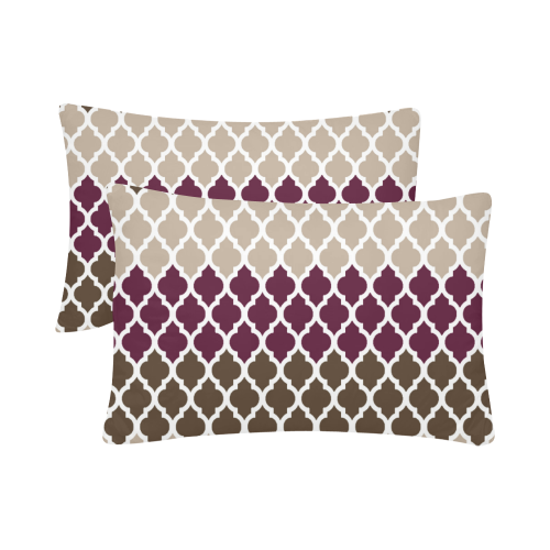 stripe lace pattern Custom Pillow Case 20"x 30" (One Side) (Set of 2)