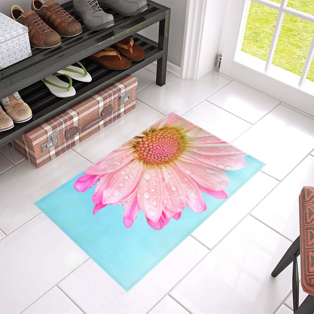 Flower Azalea Doormat 24" x 16" (Sponge Material)