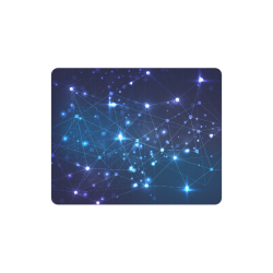 Twinkle Twinkle Little Blue Stars Cosmic Sky Rectangle Mousepad