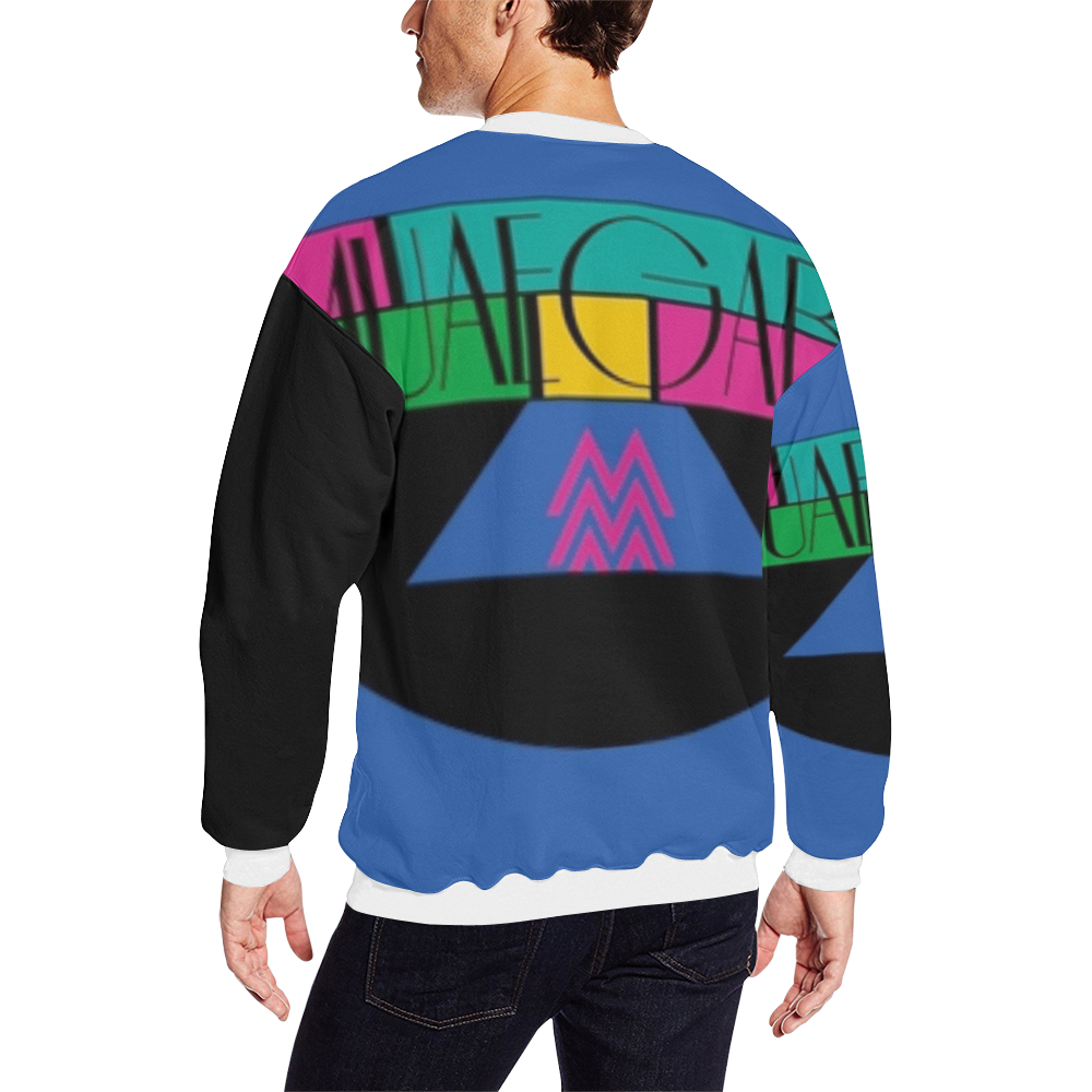 Arturo DiVinci Men's Oversized Fleece Crew Sweatshirt/Large Size(Model H18)