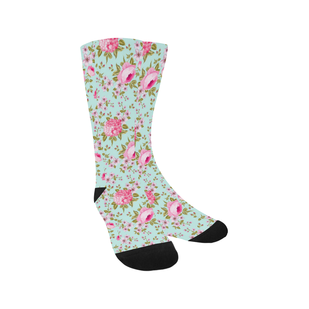 Peony Pattern Trouser Socks