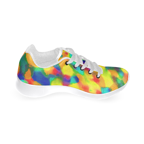 Colorful watercolors texture Men’s Running Shoes (Model 020)