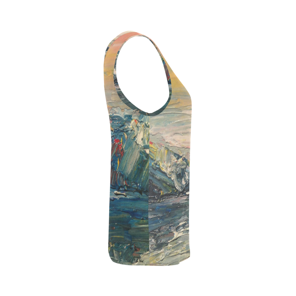 Mountains painting All Over Print Tank Top for Women (Model T43)