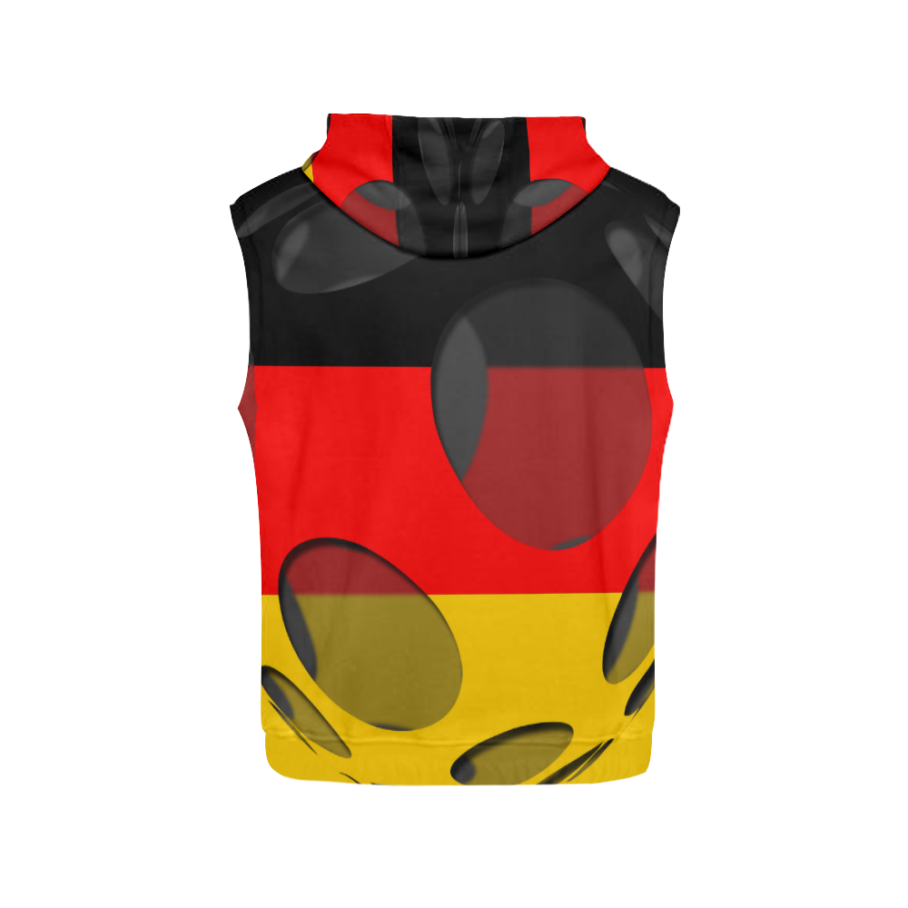 The Flag of Germany All Over Print Sleeveless Hoodie for Women (Model H15)