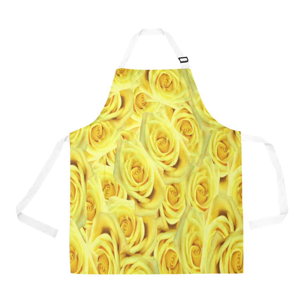Candlelight Roses All Over Print Apron
