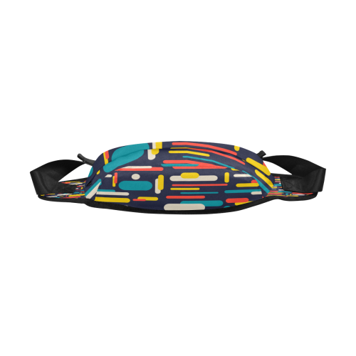 Colorful Rectangles Fanny Pack/Large (Model 1676)