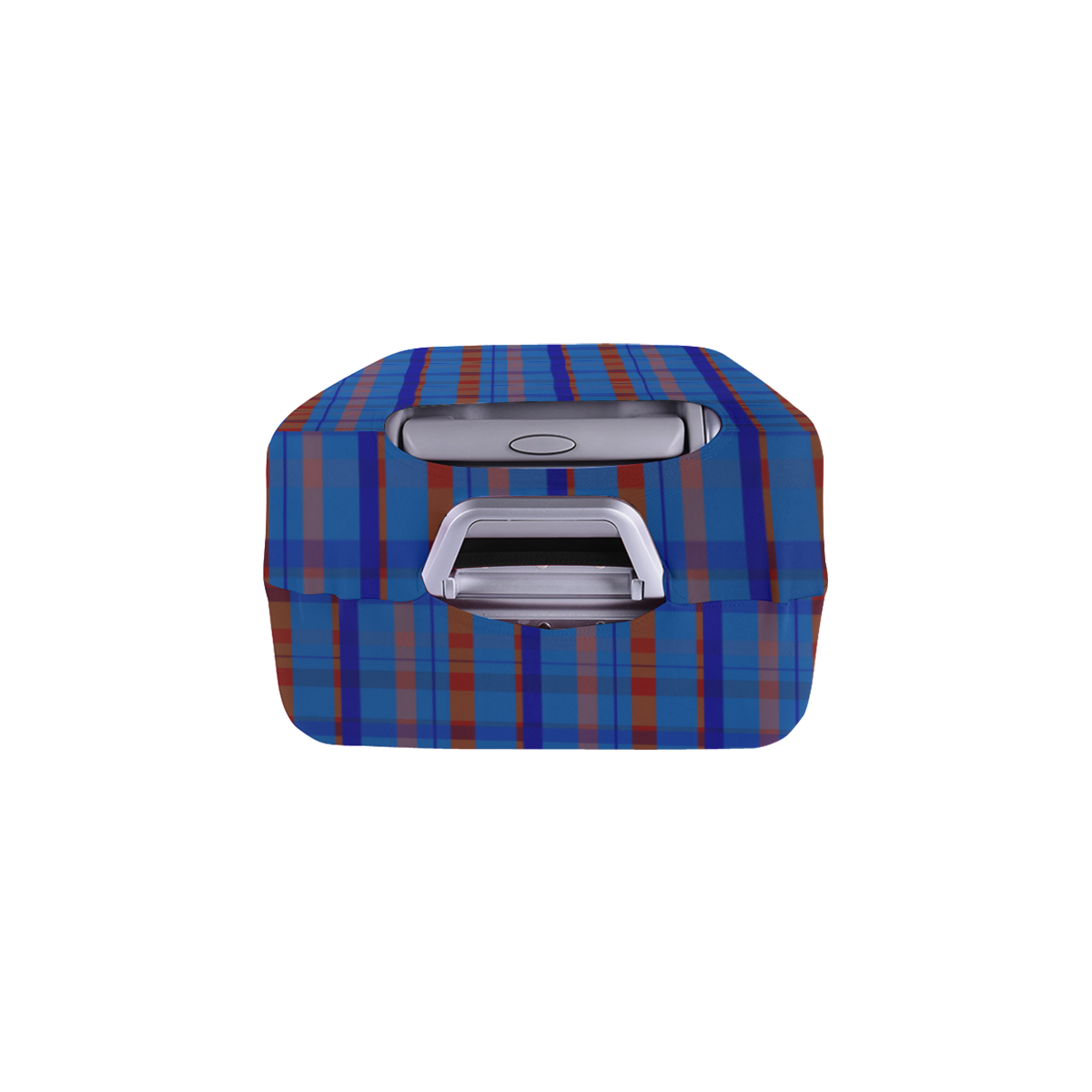 Royal Blue plaid style Luggage Cover/Medium 22"-25"