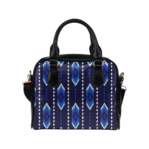 Aztec - Blue Shoulder Handbag (Model 1634)