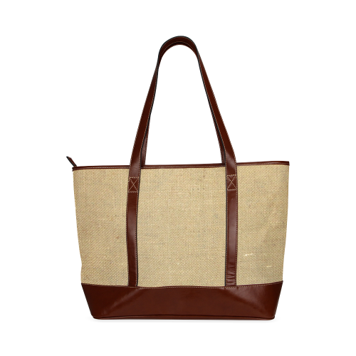 Burlap Coffee Sack Tote Handbag (Model 1642)