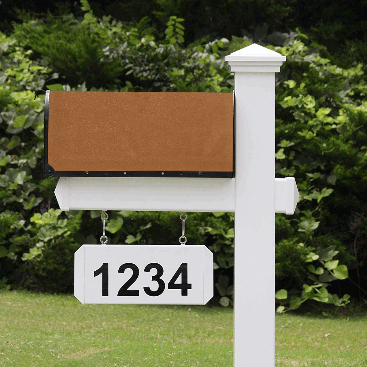 color saddle brown Mailbox Cover