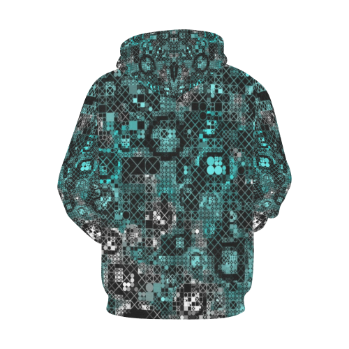 funny mix of shapes  by JamColors All Over Print Hoodie for Women (USA Size) (Model H13)