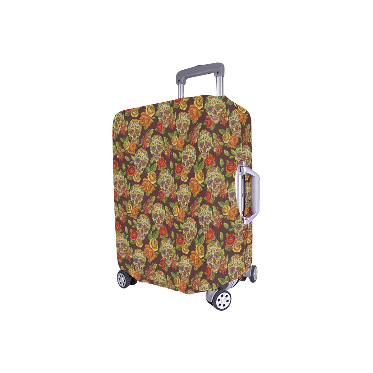 sugar skull pattern Luggage Cover/Small 18"-21"