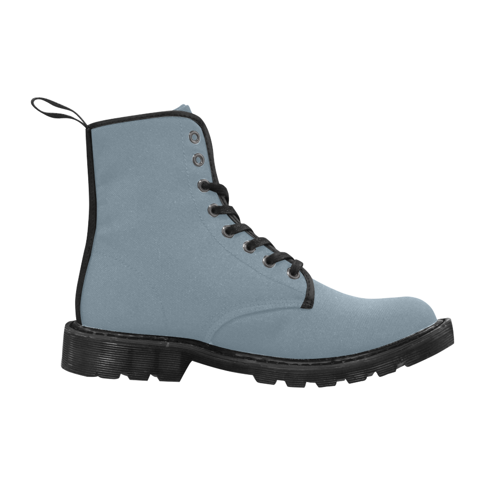 color light slate grey Martin Boots for Men (Black) (Model 1203H)