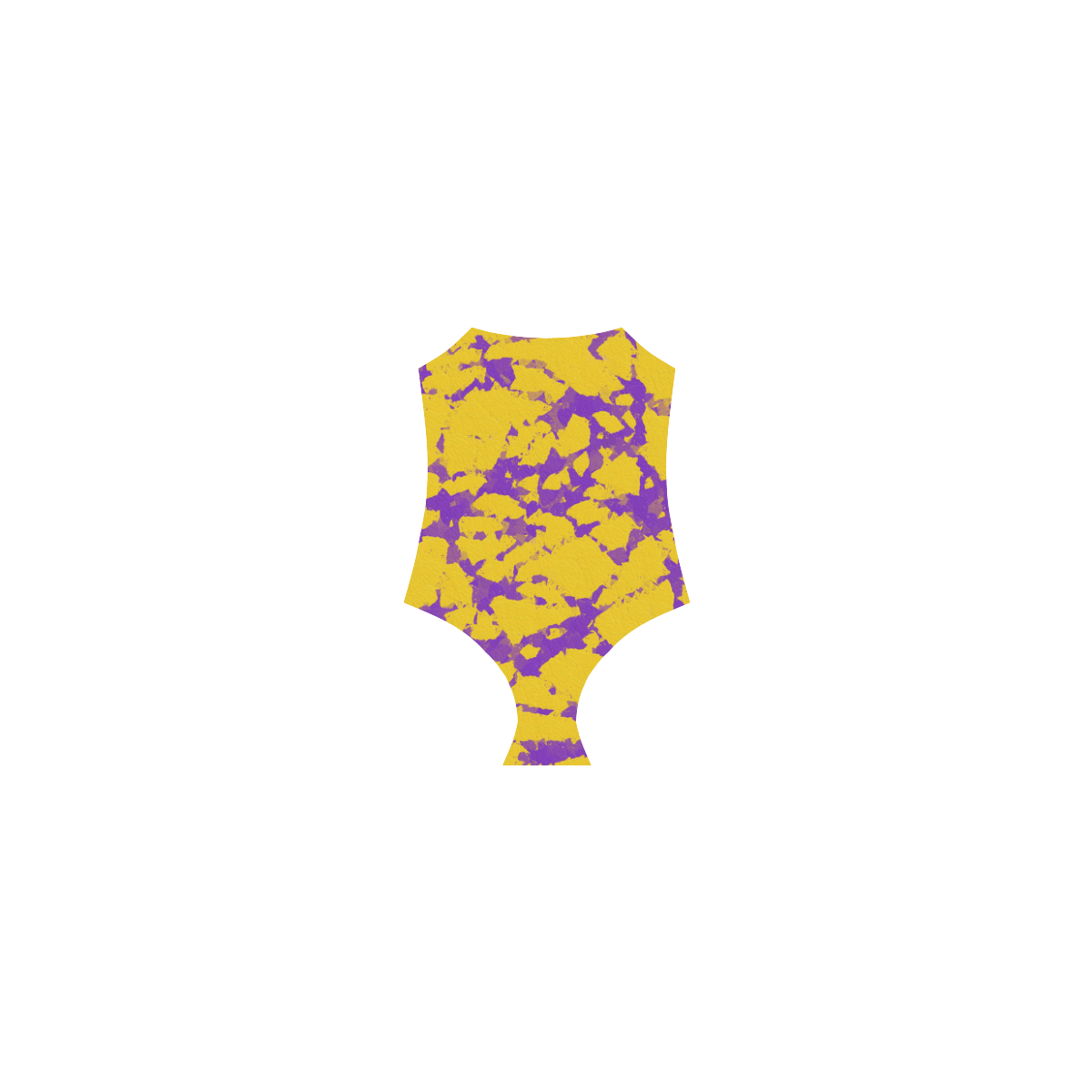 Gold and Purple Tie Dye Strap Swimsuit ( Model S05)
