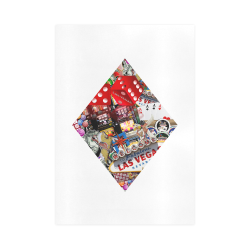Diamond Playing Card Shape - Las Vegas Icons Art Print 16‘’x23‘’