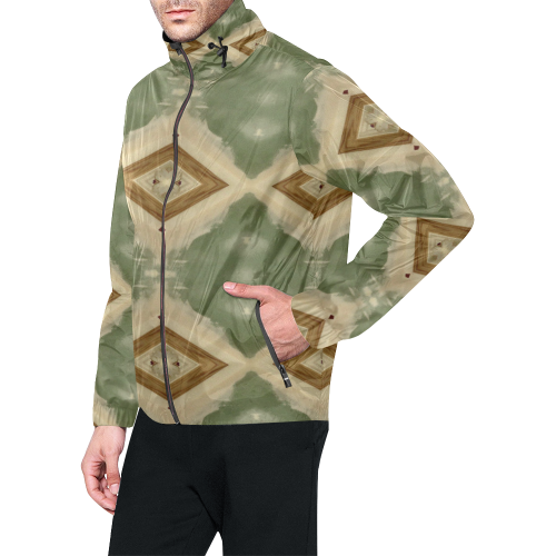 Geometric Camo Unisex All Over Print Windbreaker (Model H23)