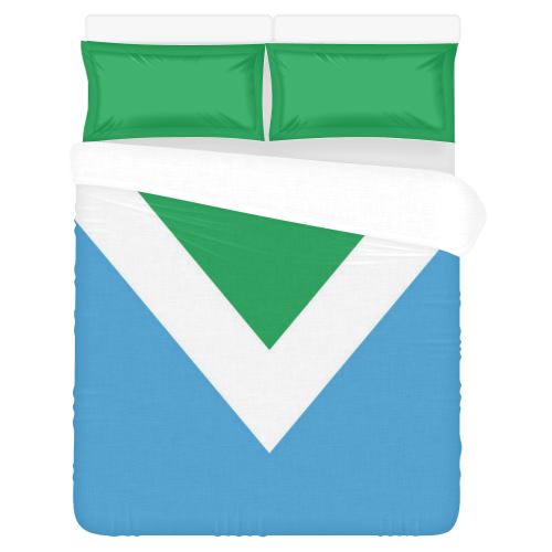 Vegan Flag 3-Piece Bedding Set