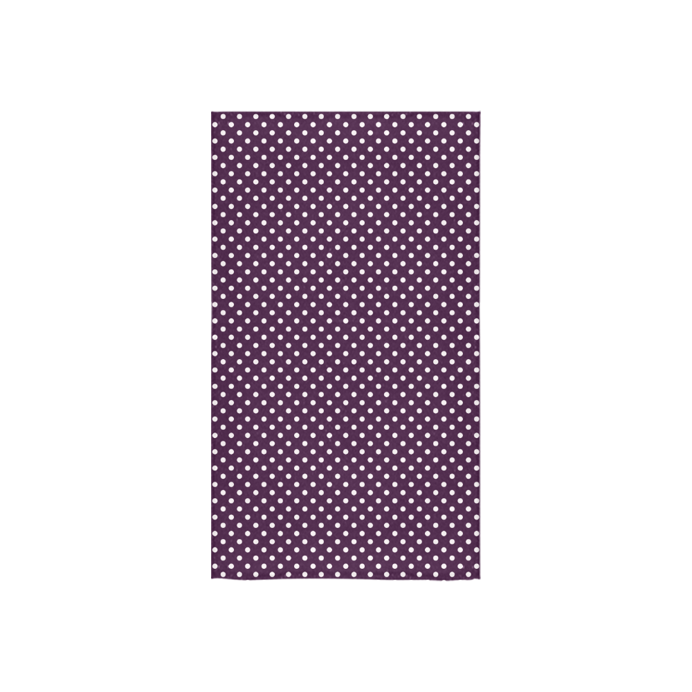 Burgundy polka dots Custom Towel 16"x28"