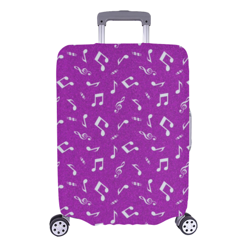 cute music pattern F Luggage Cover/Large 26"-28"
