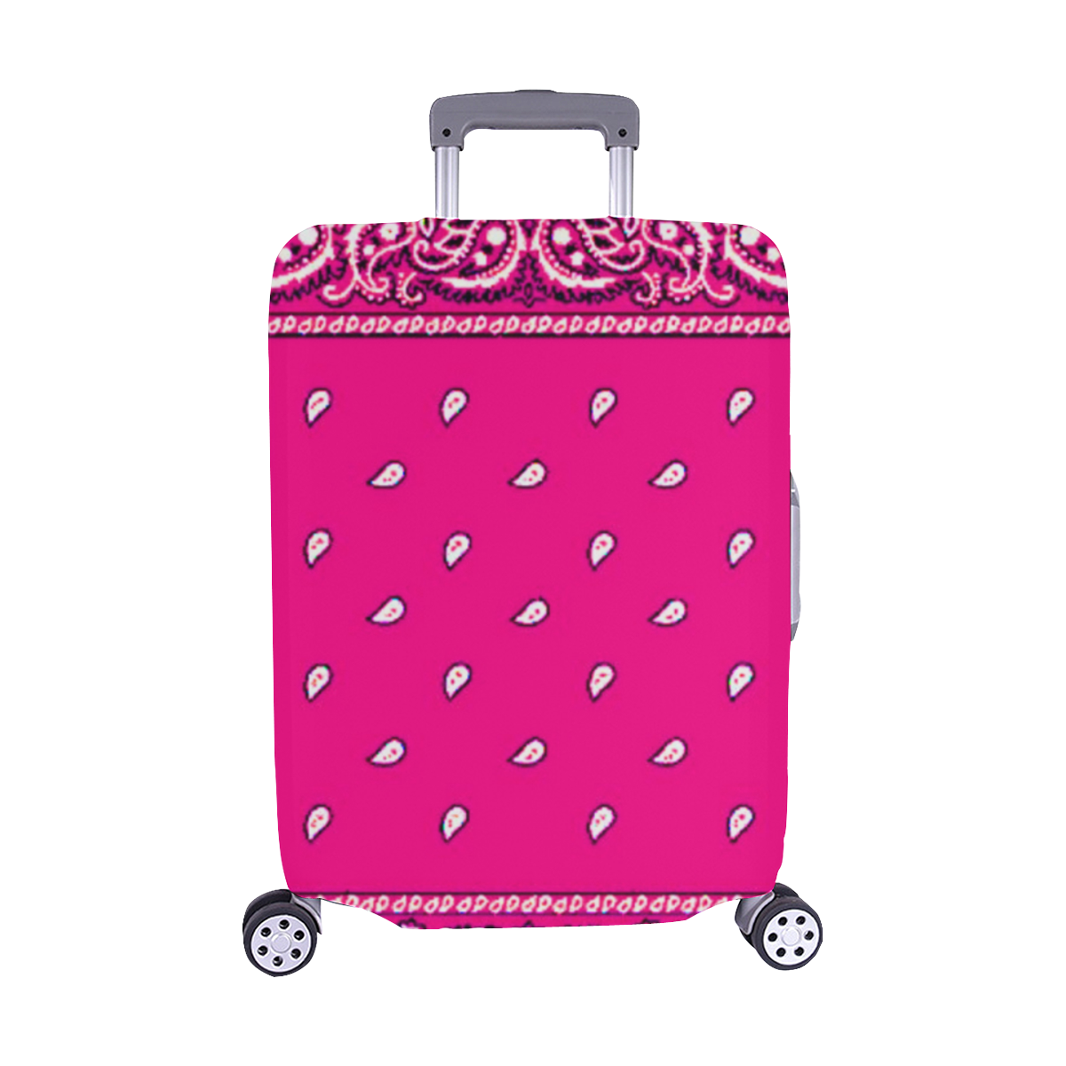 KERCHIEF PATTERN PINK Luggage Cover/Medium 22"-25"