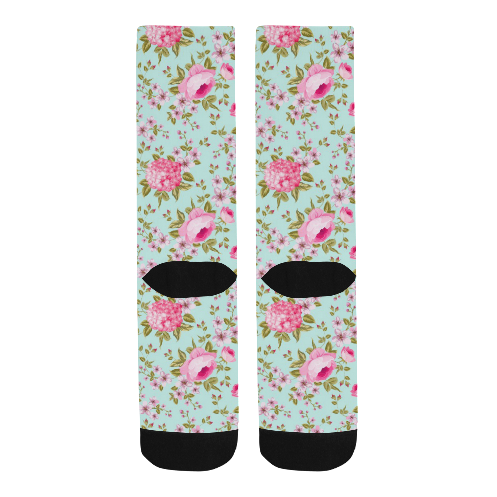 Peony Pattern Trouser Socks