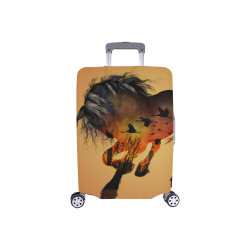 Awesome horse with birds Luggage Cover/Small 18"-21"
