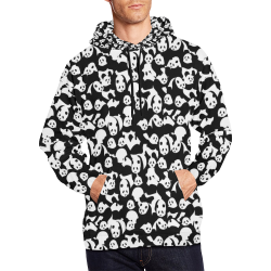 Panda Pattern All Over Print Hoodie for Men (USA Size) (Model H13)
