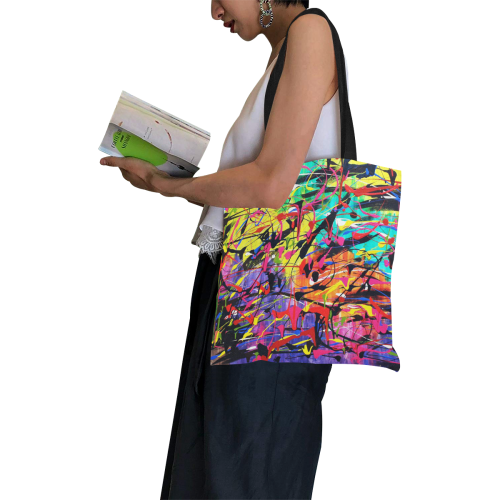 Chaos All Over Print Canvas Tote Bag/Small (Model 1697)