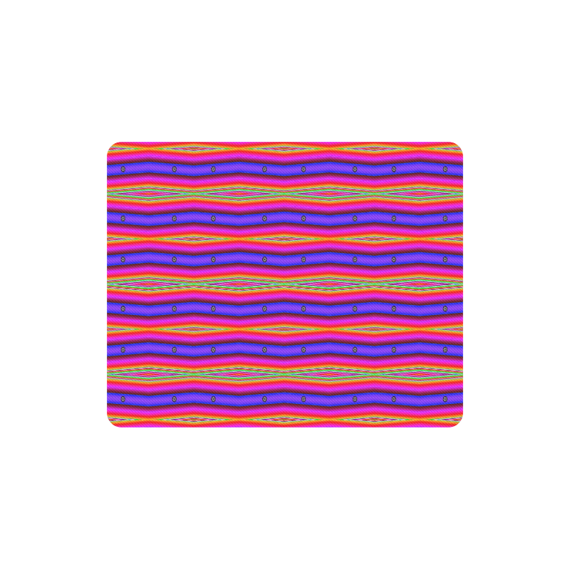 Bright Pink Purple Stripe Abstract Rectangle Mousepad