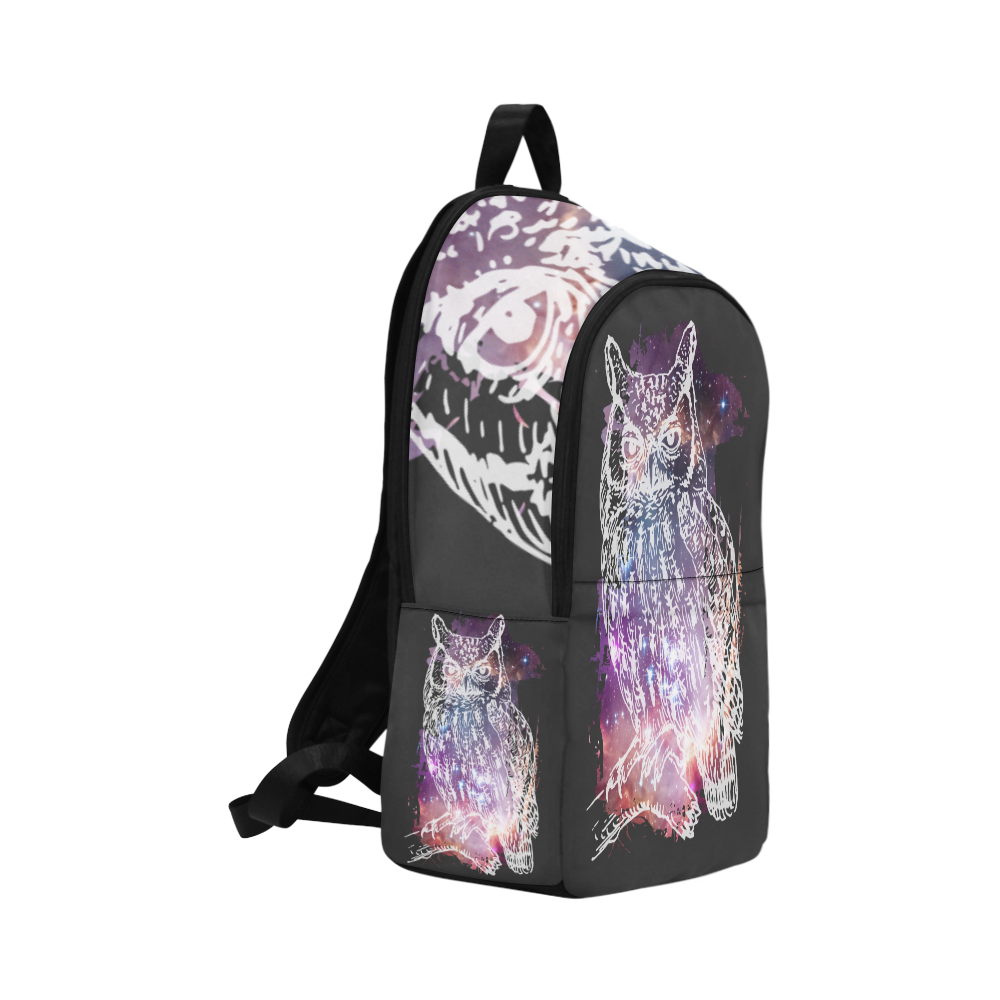 Cosmic Owl - Galaxy - Hipster Fabric Backpack for Adult (Model 1659)