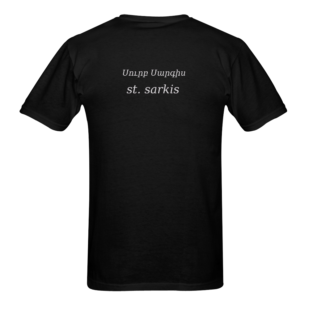 St.sarkis Սուրբ Սարգիս Men's T-Shirt in USA Size (Two Sides Printing)