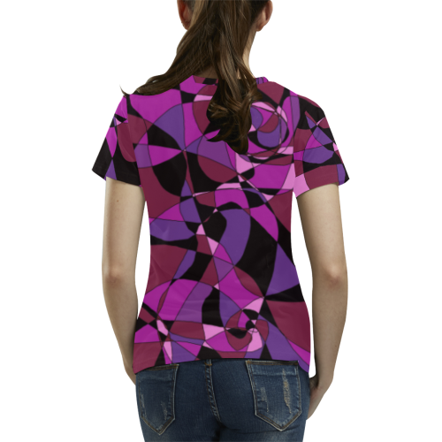 Abstract Design #6 All Over Print T-Shirt for Women (USA Size) (Model T40)