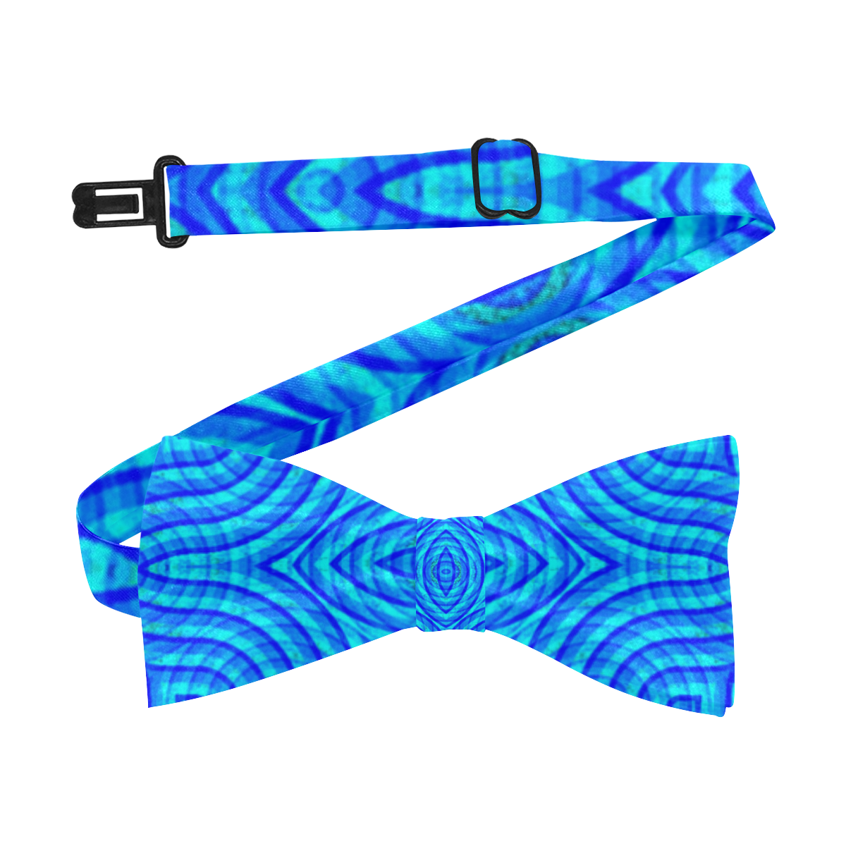 Summer Splash Trendy Blue Custom Bow Tie