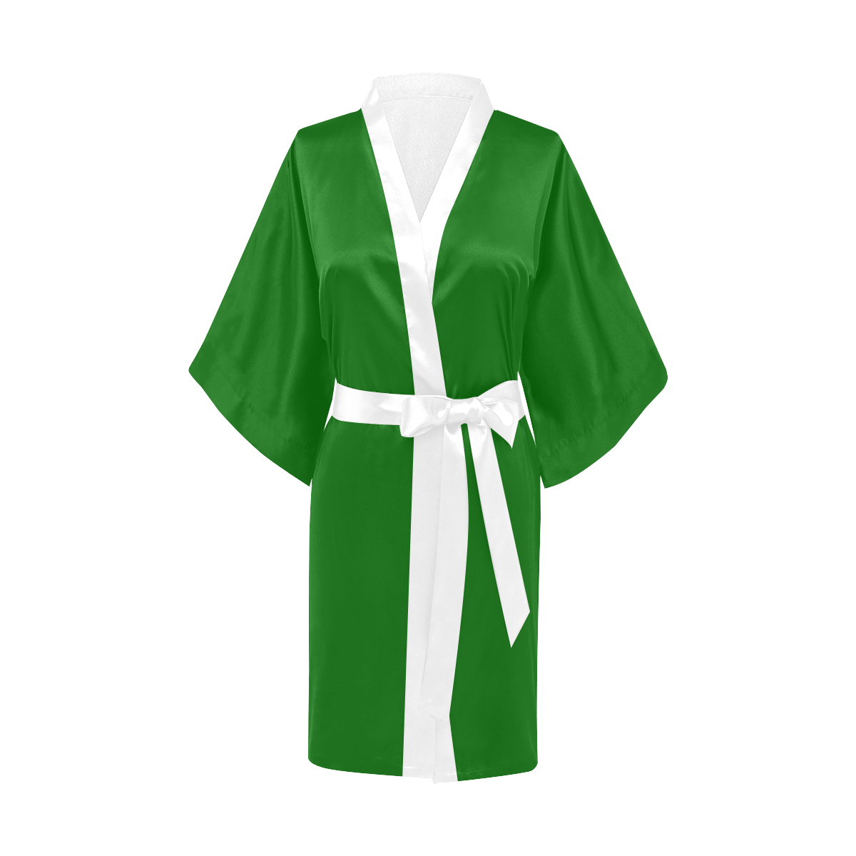 color dark green Kimono Robe