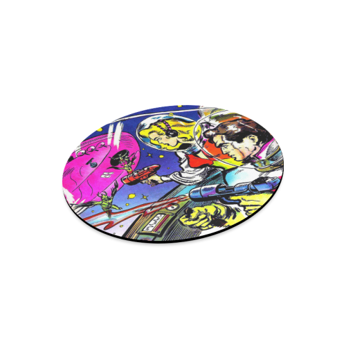 Battle in Space 2 Round Mousepad