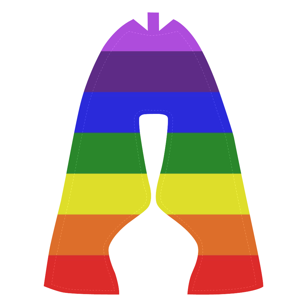 Rainbow Flag (Gay Pride - LGBTQIA+) Kid's Running Shoes (Model 020)