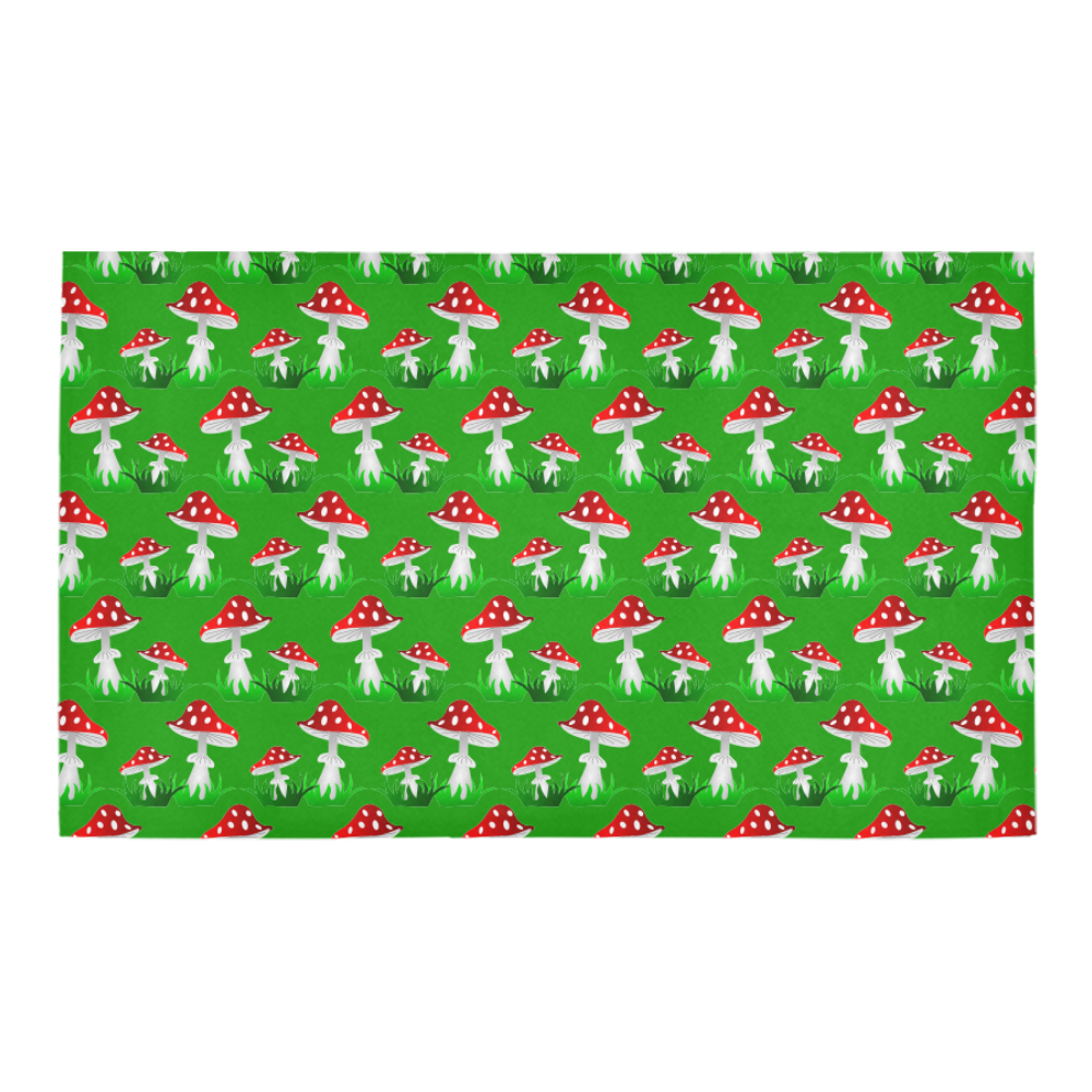 Toadstool red pattern Azalea Doormat 30" x 18" (Sponge Material)
