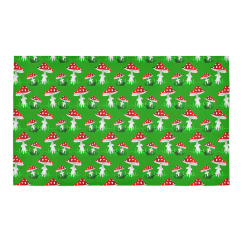 Toadstool red pattern Azalea Doormat 30" x 18" (Sponge Material)