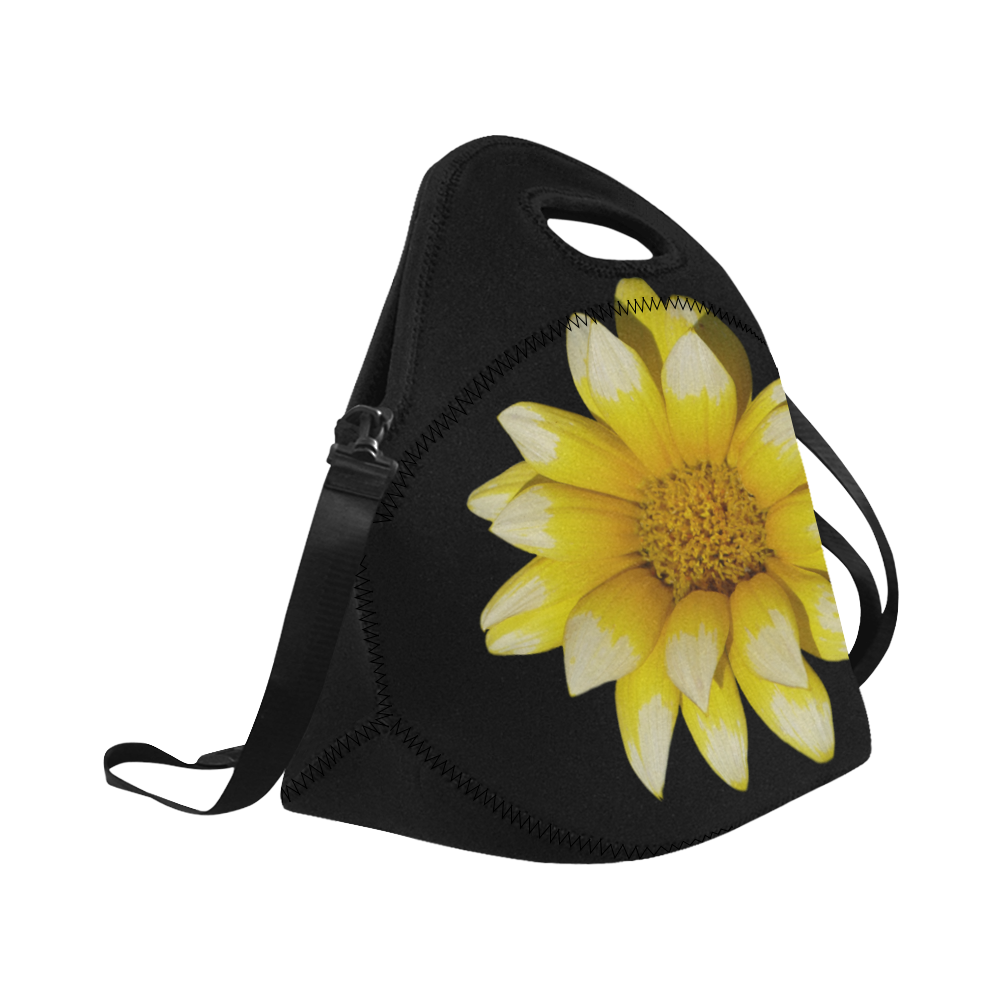 Yellow Flower, floral photography Neoprene Lunch Bag/Large (Model 1669)