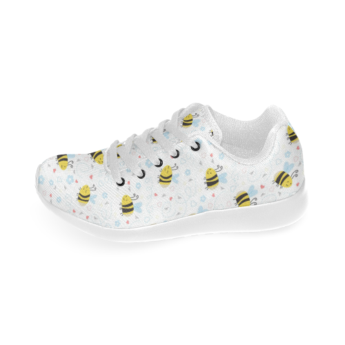 Cute Bee Pattern Kid's Running Shoes (Model 020)