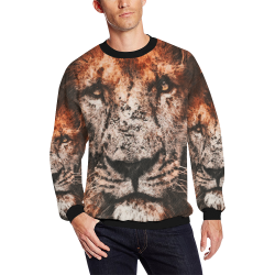 lion jbjart #lion All Over Print Crewneck Sweatshirt for Men (Model H18)