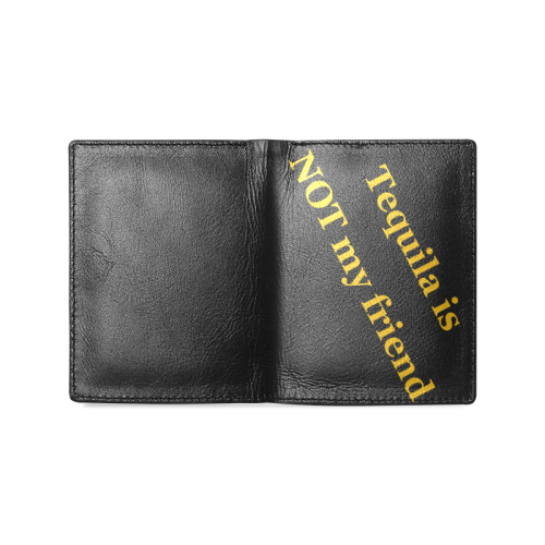 Tequila not Men's Leather Wallet (Model 1612)