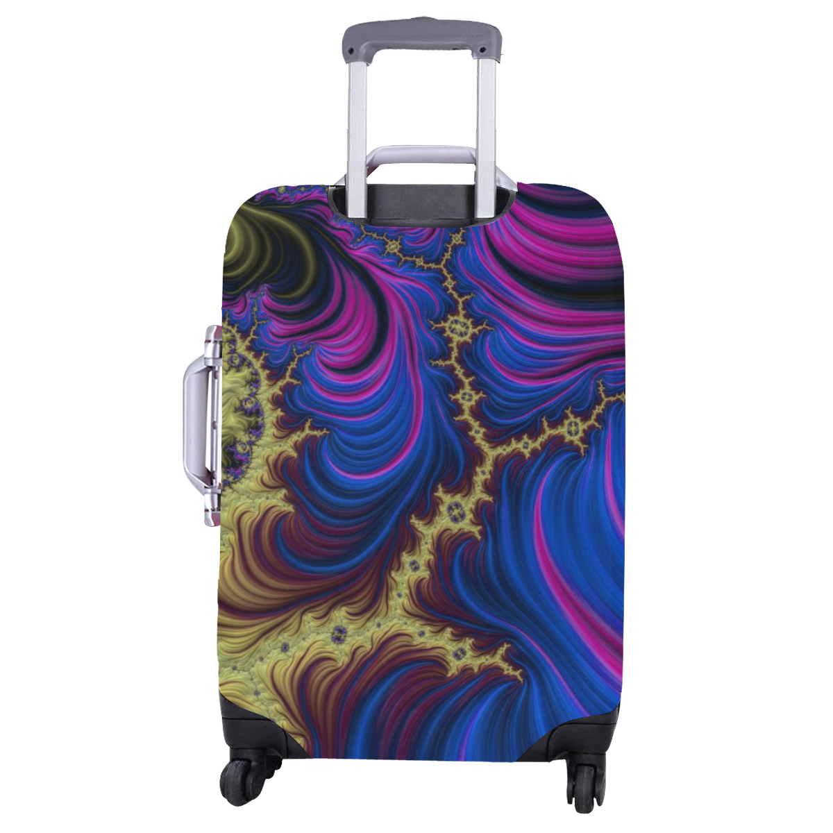 gorgeous Fractal 177 C by JamColors Luggage Cover/Large 26"-28"