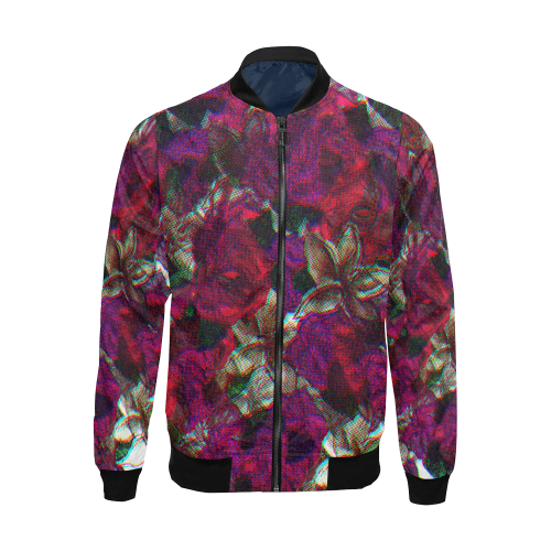 floral Rider All Over Print Bomber Jacket for Men (Model H19)