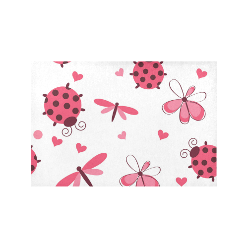 Lady Bugs and Dragonflies Placemat 12’’ x 18’’ (Set of 4)