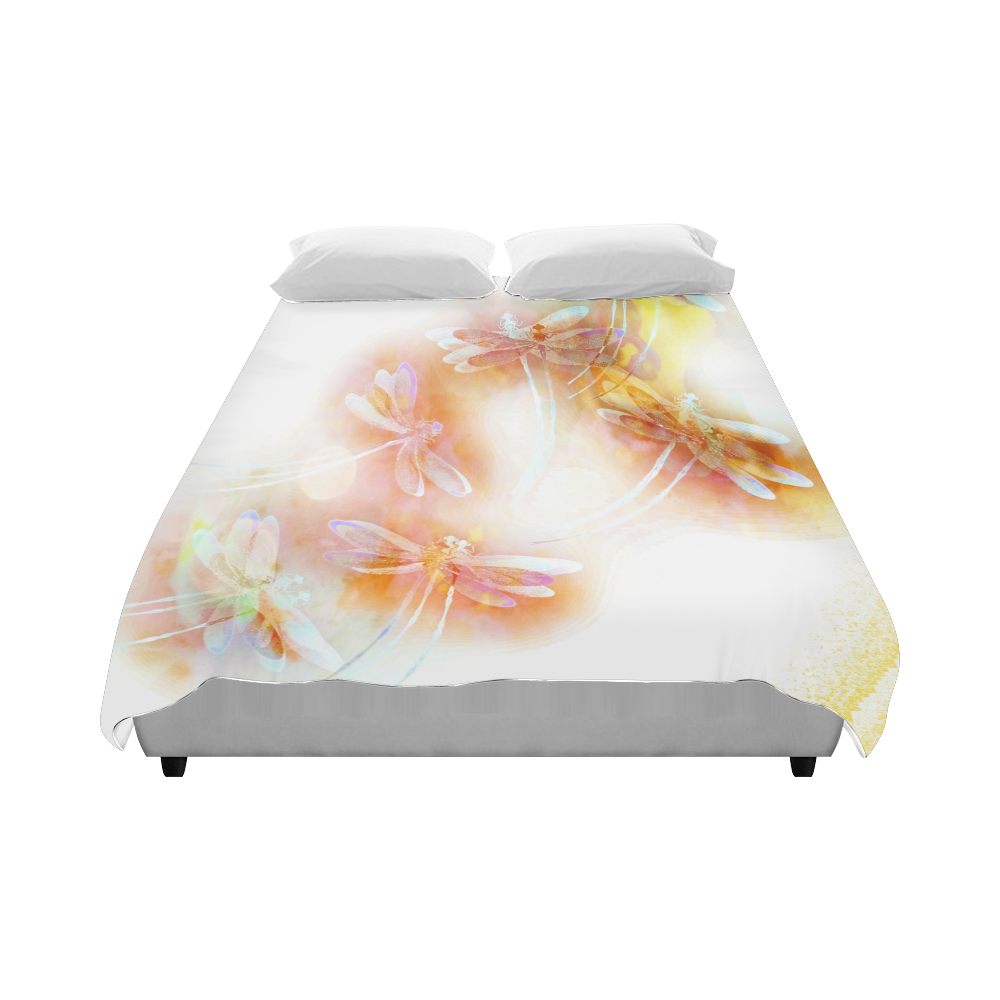 Watercolor dragonflies Duvet Cover 86"x70" ( All-over-print)