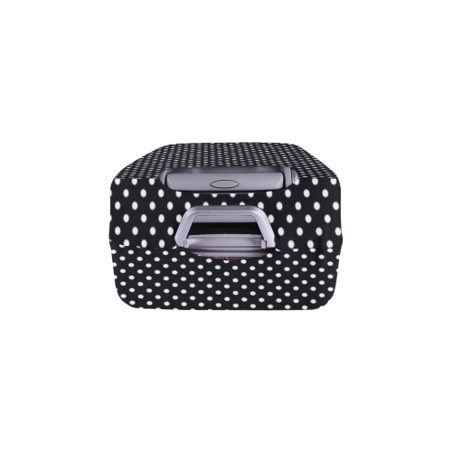 Black polka dots Luggage Cover/Medium 22"-25"